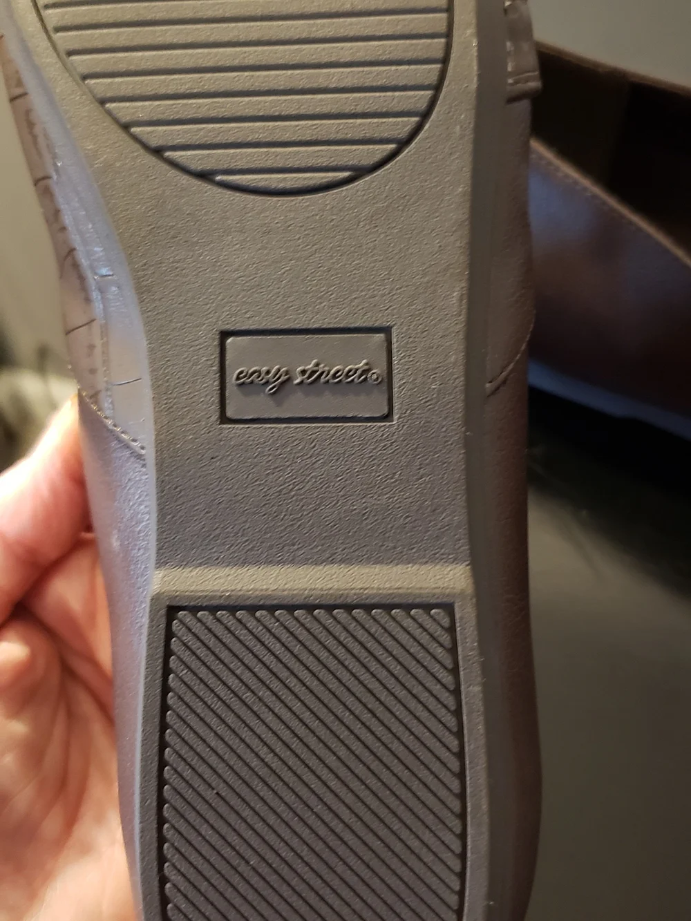 Easy Street Women's Brown Bessie Slip-On Flats Size 7w